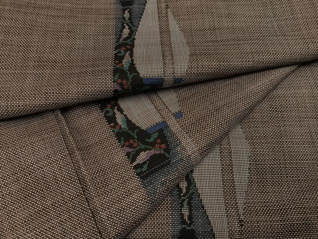 平和屋着物●本場大島紬　カタス9マルキ　草木間道　正絹　逸品　AAAZ4909ph