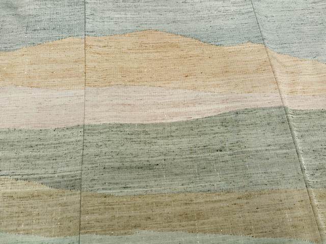 平和屋着物○能州紬 絲藝苑 上島洋山 訪問着 作家物