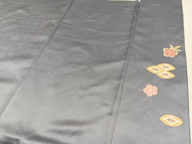 平和屋着物○訪問着 作家物 春峰 貝桶草花籬文 暈