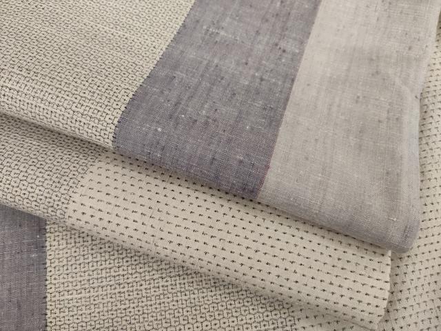 平和屋着物●本場結城紬　重要無形文化財　100亀甲　間道　正絹　逸品　AAAZ4967ck