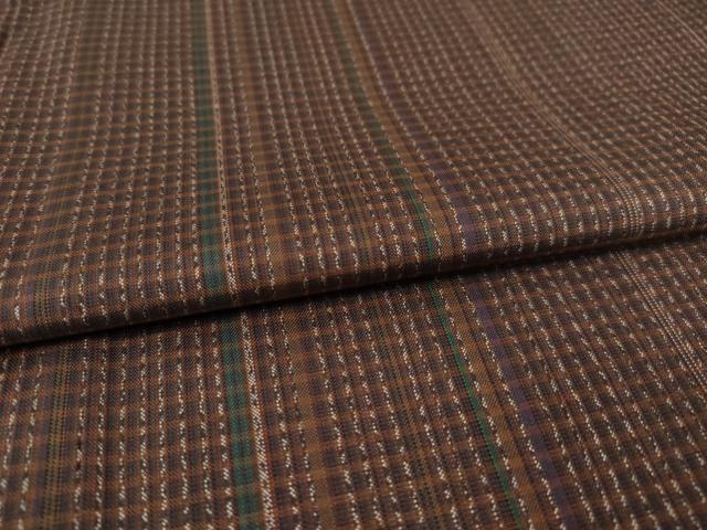 平和屋着物○本場縞大島紬 間道 正絹 逸品 AAAZ4970ck