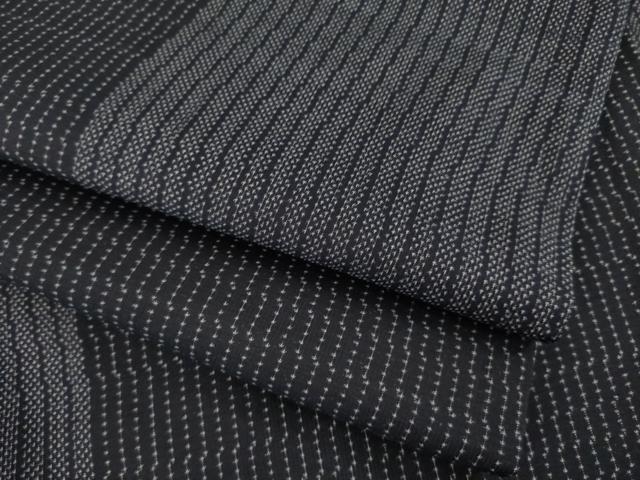 平和屋着物●本場大島紬　カタス7マルキ　よろけ間道　正絹　逸品　AAAZ4985ck