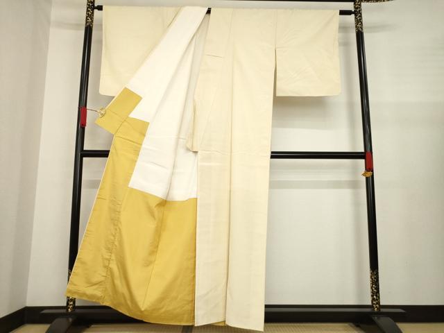 平和屋着物●上質な紬　色無地　丁字色　正絹　逸品　未使用　AAAZ4988ck 平和屋着物○上質な紬 色無地 丁字色 正絹 逸品 未使用 AAAZ4988ck