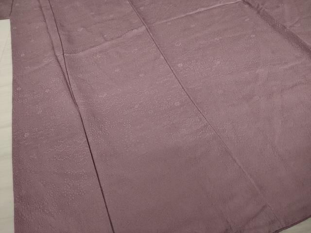 平和屋着物○上質な色無地 梅鼠色 さが美扱い 正絹 逸品 AAAZ4996ck