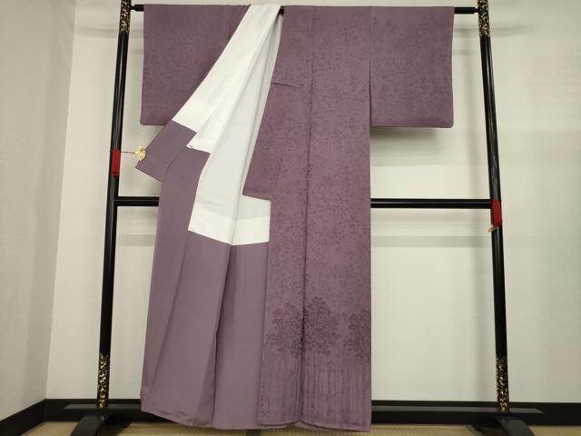 平和屋着物○皇室献上作家 北出与三郎 訪問着 草花地紋 暈