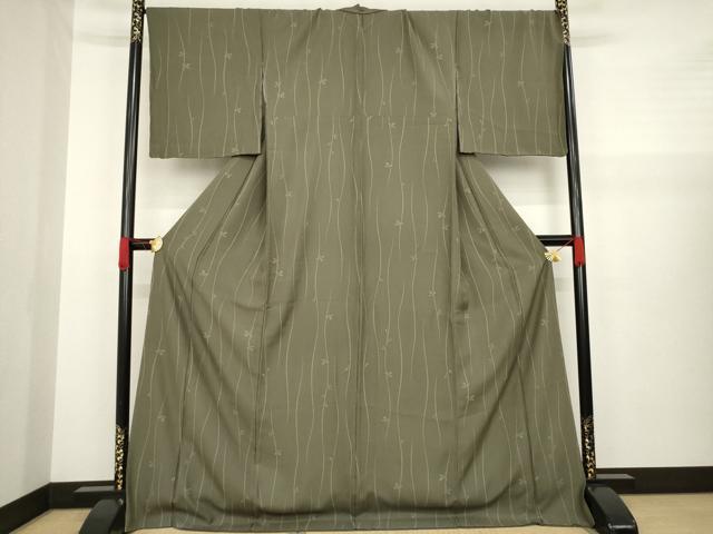 平和屋着物○上質な小紋 蔦草文 ロング丈 正絹 逸品 AAAZ5002ck