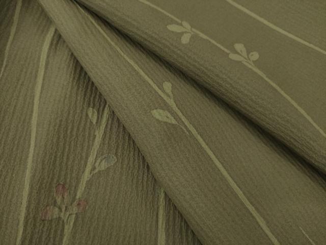 平和屋着物●上質な小紋　蔦草文　ロング丈　正絹　逸品　AAAZ5002ck