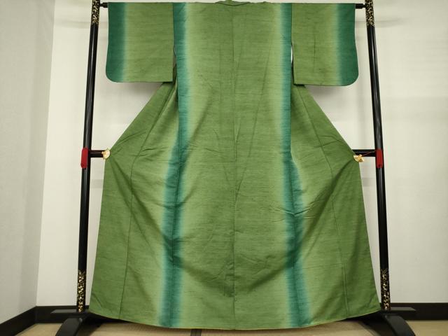 平和屋着物○上質な紬 間道 暈し染め 正絹 逸品 AAAZ5022ck