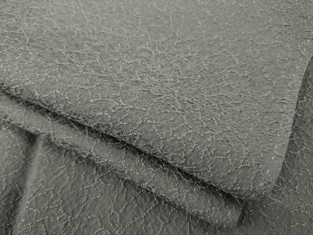 平和屋着物●上質な色無地　煤色　正絹　逸品　AAAZ5024ck