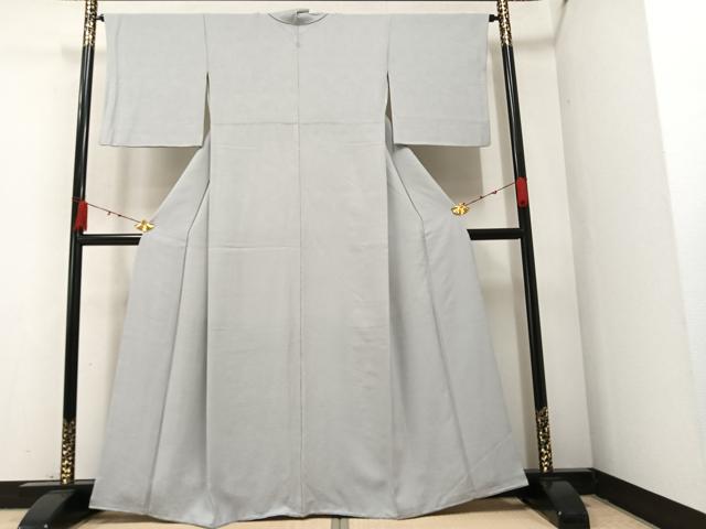 平和屋着物●上質な色無地　白鼠色　正絹　逸品　AAAZ5117ph 平和屋着物○上質な色無地 白鼠色 正絹 逸品 AAAZ5117ph