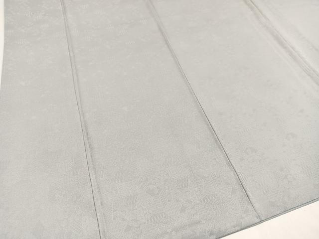 平和屋着物○上質な色無地 白鼠色 正絹 逸品 AAAZ5117ph