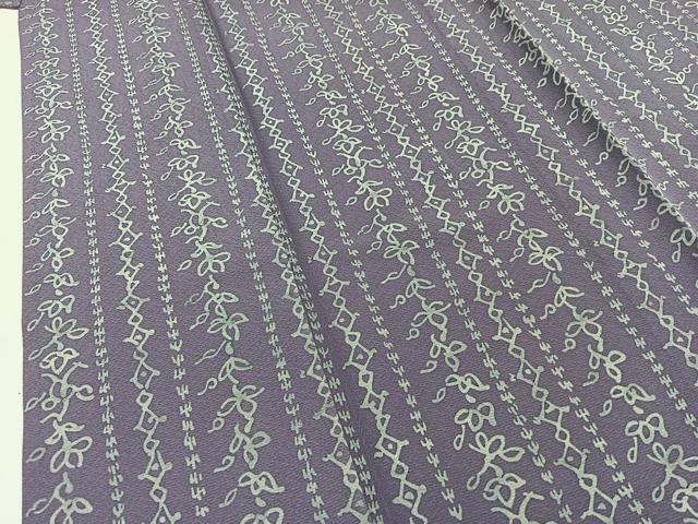 平和屋着物▽上質な小紋 単衣 花間道 正絹 逸品 AAAZ5693jh