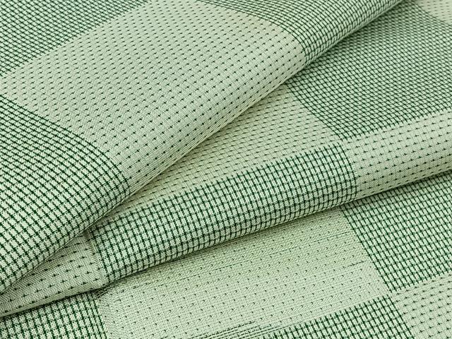 平和屋着物▽お召　単衣　市松文様　正絹　逸品　AAAZ5701jh