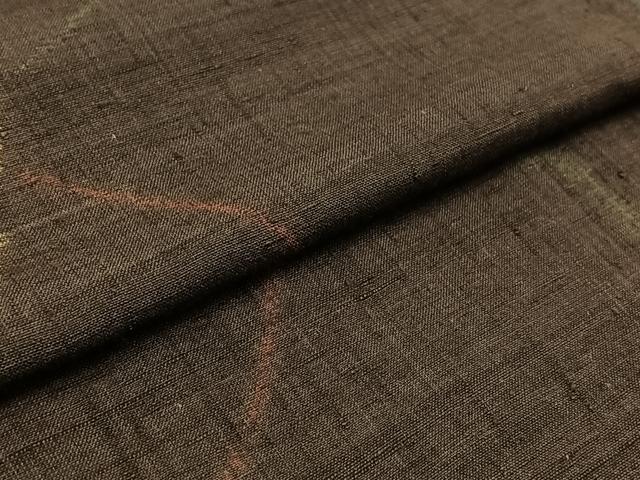 平和屋着物▽上質な紬 単衣 雪輪文 正絹 逸品 AAAZ5712jh 紬