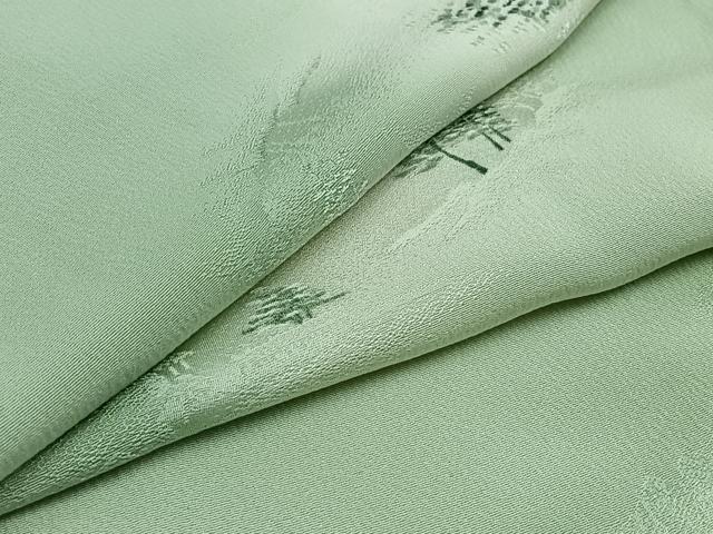 平和屋着物▽上質な小紋　単衣　地紋起こし　風景文　暈し染め　正絹　逸品　AAAZ5713jh