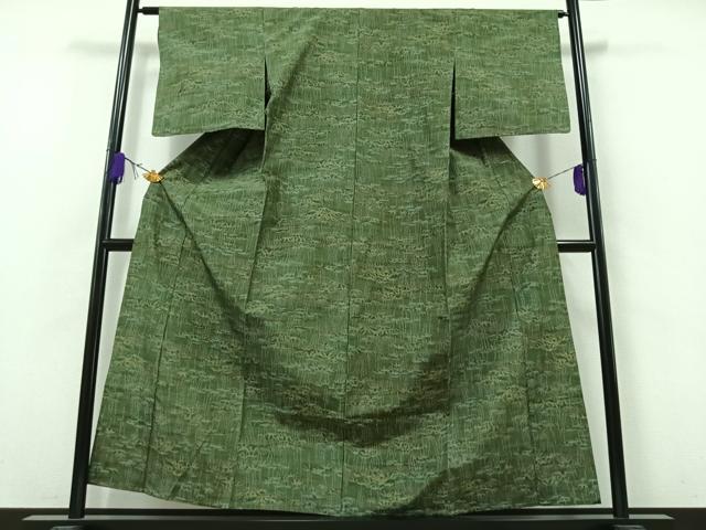 平和屋着物▽本場大島紬　単衣　樹林文　正絹　逸品　AAAZ5714jh 平和屋着物▽本場大島紬 単衣 樹林文 正絹 逸品 AAAZ5714jh