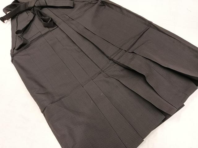 平和屋着物●男性　馬乗り袴　縞　正絹　逸品　AAAZ6817ph