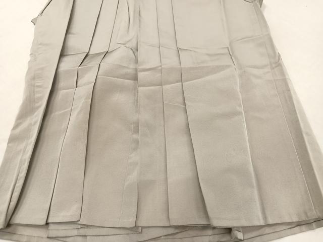 平和屋着物○男性 馬乗り袴 色無地 絹鼠色 正絹 逸品 AAAZ6832ph (馬乗  