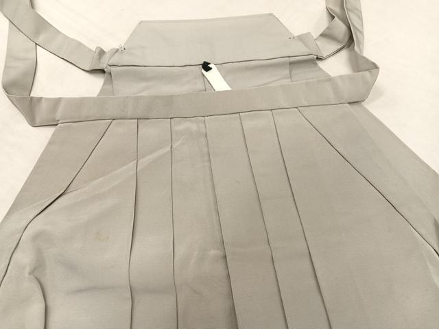 平和屋着物○男性 馬乗り袴 色無地 絹鼠色 正絹 逸品 AAAZ6832ph 