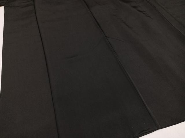 平和屋着物○男性 黒紋付き 羽織セット 正絹 逸品 AAAZ6842ph