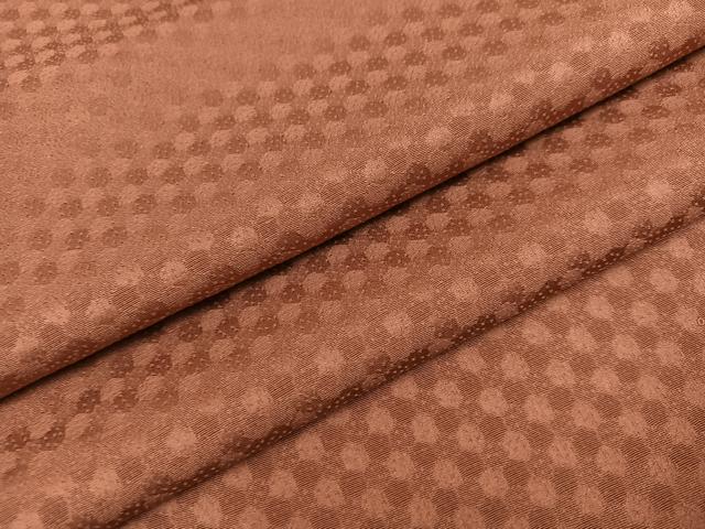 平和屋着物●上質な色無地　亀甲地紋　蘇芳色　正絹　逸品　未使用　AAAZ6847ph