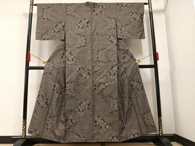 平和屋着物○本場大島紬 9マルキ 蔦の葉文 正絹 逸品 DAAT1031tw 平和