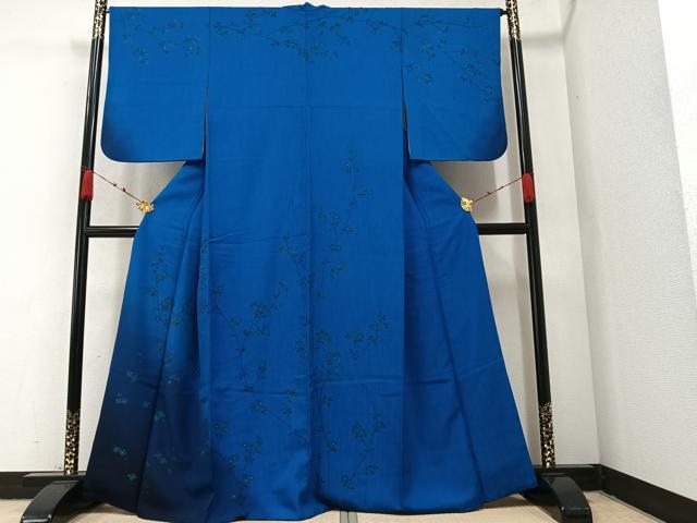 平和屋着物●訪問着　枝花文　暈し染め　正絹　逸品　AAAZ6880ph