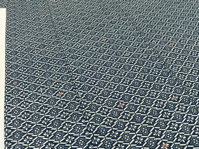 平和屋着物▽小紋　単衣　花菱文　AAAZ7143jh 平和屋着物▽小紋 単衣 花菱文 AAAZ7143jh 小紋