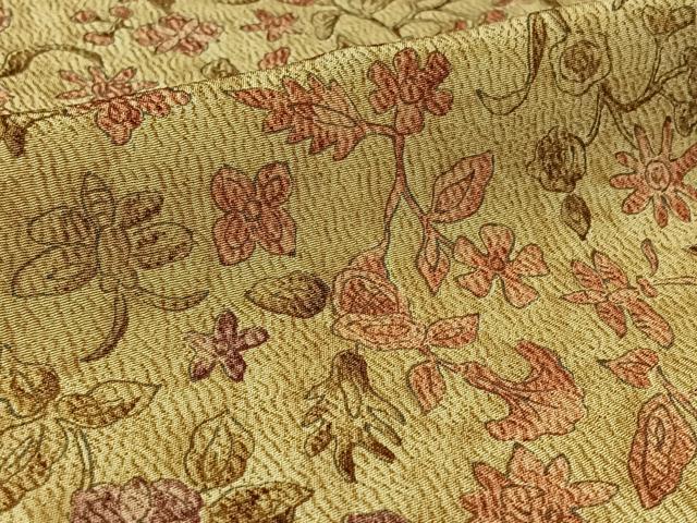 平和屋着物▽上質な小紋 単衣 草花文 正絹 逸品 AAAZ7148jh 平和屋