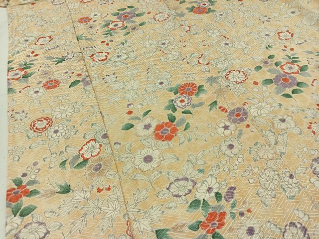 単衣　小紋 TORAY 洗える 着物 夏 夏きもの 夏着物 絽 江戸小紋 行儀文様