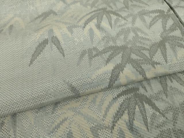 平和屋着物○上質な紬 アンサンブル 笹文 正絹 逸品 AAAZ7171ck