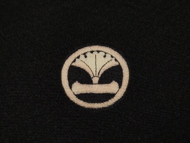 平和屋着物○本加賀友禅作家 浅野冨治男 黒留袖 枝花文