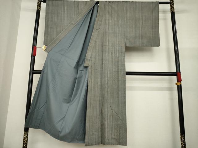 平和屋着物●男性　紬　アンサンブル　霞文　正絹　逸品　AAAZ7192ck 平和屋着物○男性 紬 アンサンブル 霞文 正絹 逸品 AAAZ7192ck