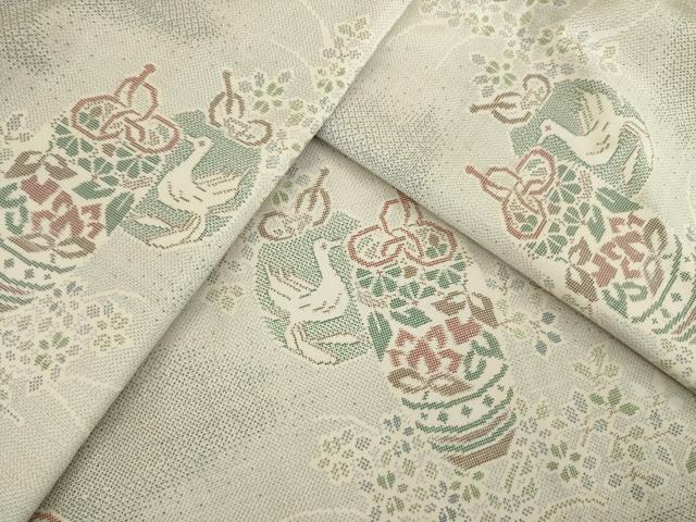 平和屋着物●本場大島紬　カタス9マルキ　仕覆文　正絹　逸品　AAAZ7200ck