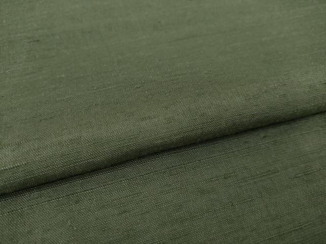 平和屋着物○男性 紬 色無地 柳煤竹色 正絹 逸品 未使用 AAAZ7209ck 