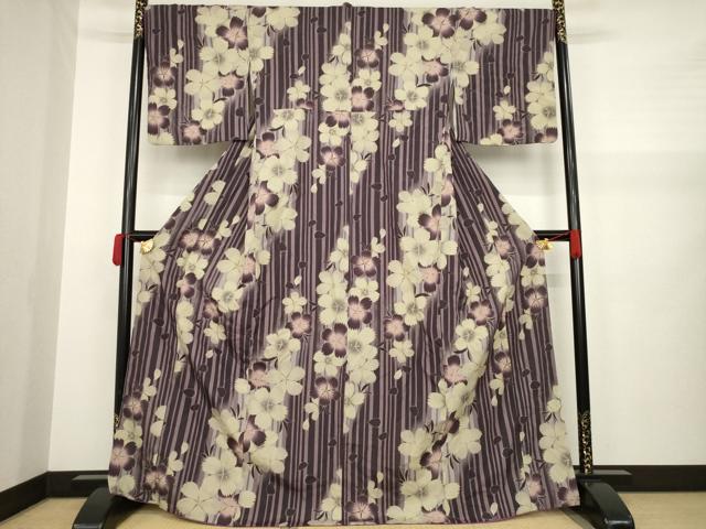 平和屋着物□リョウコキクチ R・K 小紋 舞花文 洗える着物 AAAX7166fw