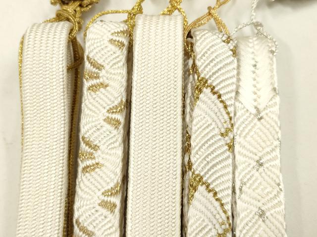 平和屋着物○和装小物 上質な帯締め5本セット 礼装用 高麗組