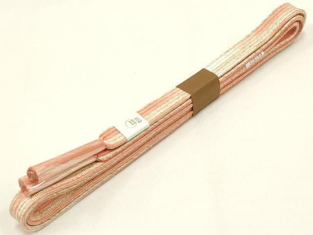 平和屋着物●和装小物　上質な帯締め　大正十四年創業 和装小物の老舗 三ッ杵印 紐の渡敬　高麗組　暈し　金糸　逸品　未使用　AAAZ7277ay