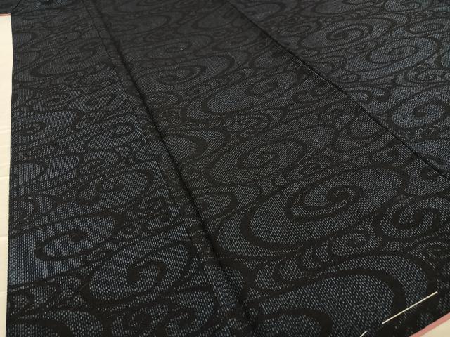 平和屋着物○結城紬 流水文 正絹 逸品 未使用 AAAZ7291zg