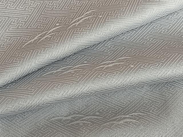 平和屋着物●上質な色無地　露芝地紋　桔梗鼠色　正絹　逸品　未使用　AAAZ7292zg