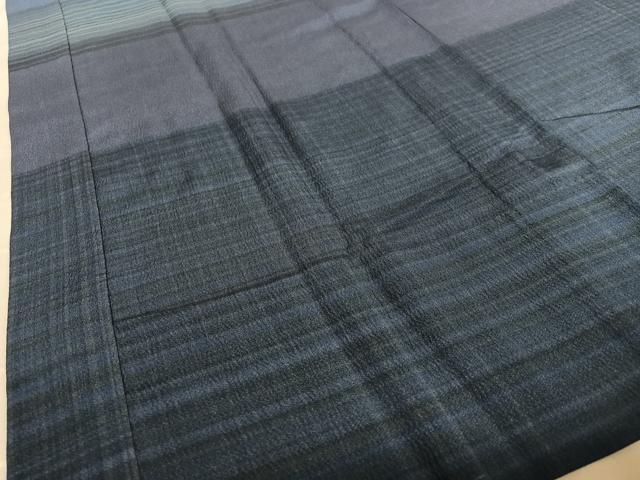 平和屋着物○男性 長襦袢 無双仕立て 格子 暈し染め 正絹 逸品 AAAZ7386zg