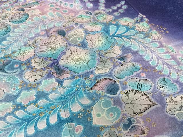 平和屋着物○訪問着 作家物 泰常 紬地 辻が花 暈し染め