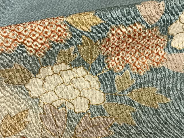 平和屋着物○訪問着 雪輪舞梅文 藤花房 暈し染め 金彩