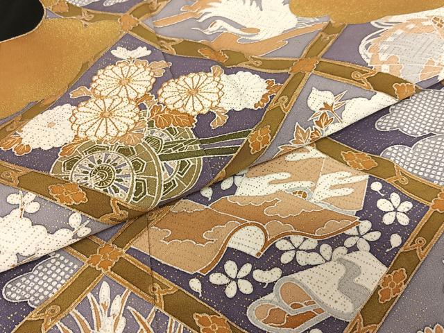 平和屋着物●結城紬　100亀甲　変わり間道　正絹　逸品　DAAS3002ps 平和屋着物○結城紬 100亀甲 変わり間道 正絹 逸品 DAAS3002ps 2025年