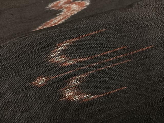 平和屋着物○上質な紬 琉球絣文様 正絹 逸品 AAAZ7643ph