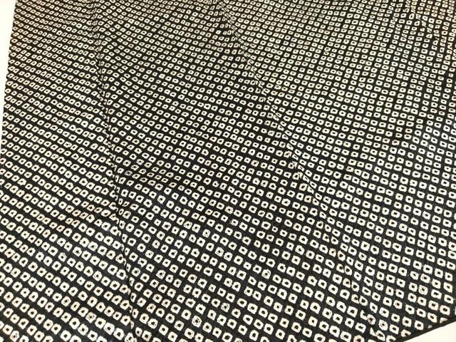 平和屋着物○上質な小紋 総絞り 黒地 正絹 逸品 AAAZ7661ph 平和屋-こころ