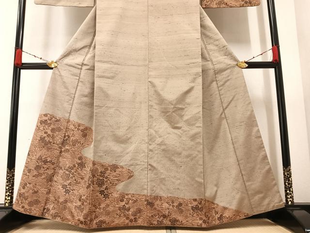 平和屋着物○本場染大島紬 訪問着 作家物 霞文 暈し染め 正絹 逸品