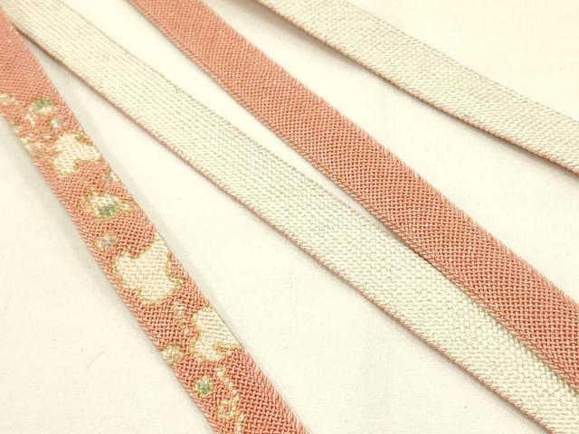 平和屋着物＊夏物　和装小物　帯締め・帯揚げセット　レース組　高麗組　霞文　暈し染め　金銀彩　逸品　AAAZ7783ay 平和屋着物＊夏物 和装小物 帯締め・帯揚げセット レース組 高麗組 霞文