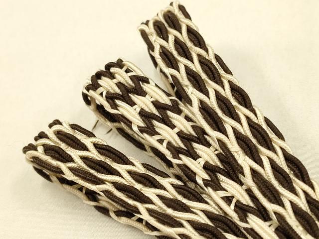 平和屋着物＊夏物 和装小物 帯締め・帯揚げセット レース組 吉祥文様