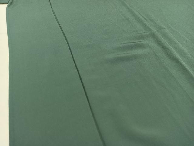 平和屋着物▽上質な色無地 単衣 錆浅葱色 正絹 逸品 AAAZ7817jh